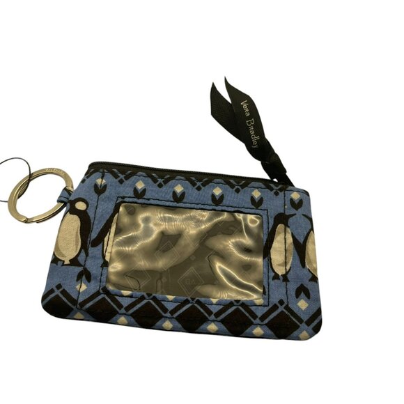 Vera Bradley Zip ID Case - Penguins Intarsia Blue - Picture 2 of 4